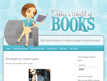 Tablet Screenshot of debbiesworldofbooks.com